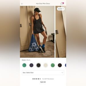 Free People movement hot shot mini dress